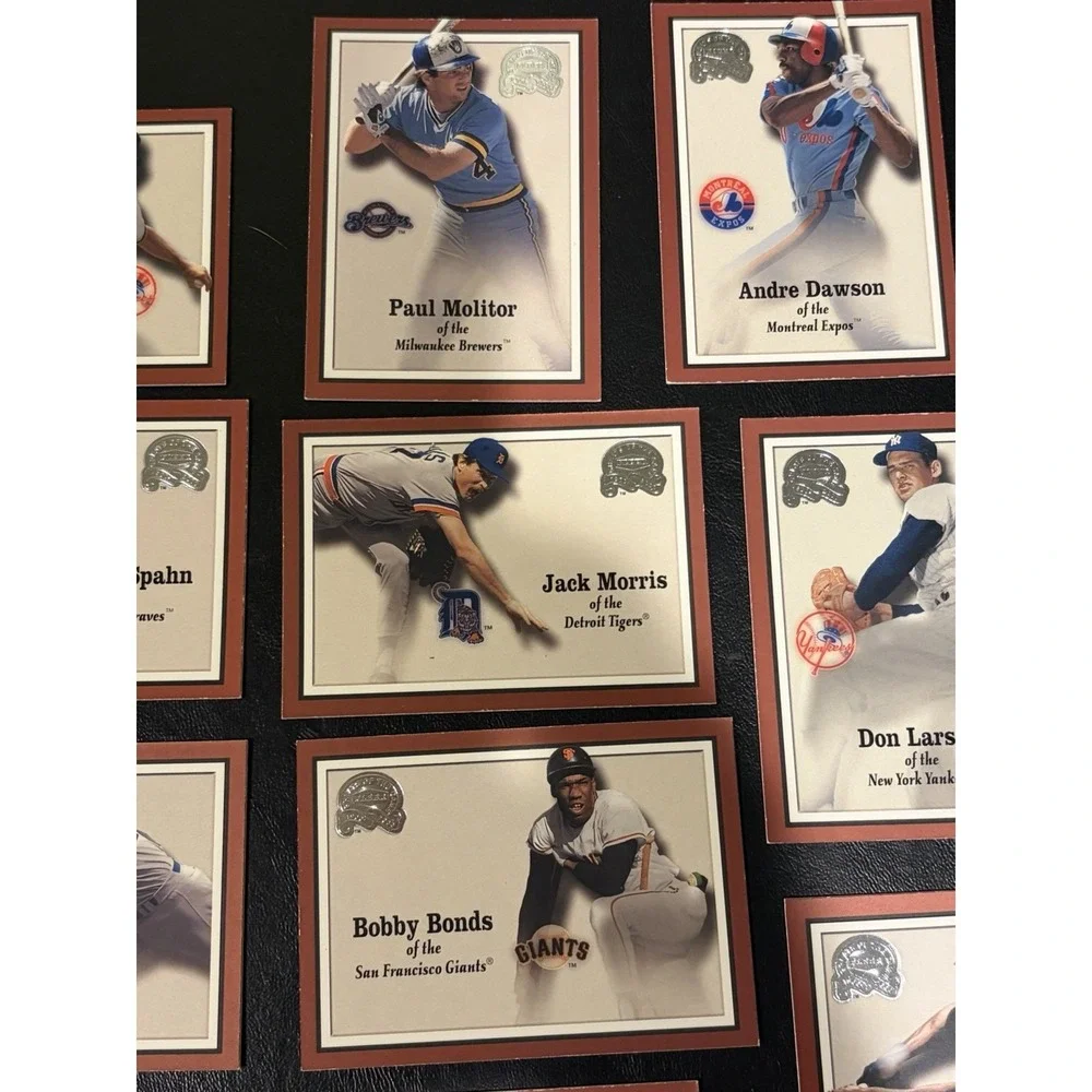 2001 Fleer Greats of the Game Baseball Lot (11) - Bonds, Guidry, John